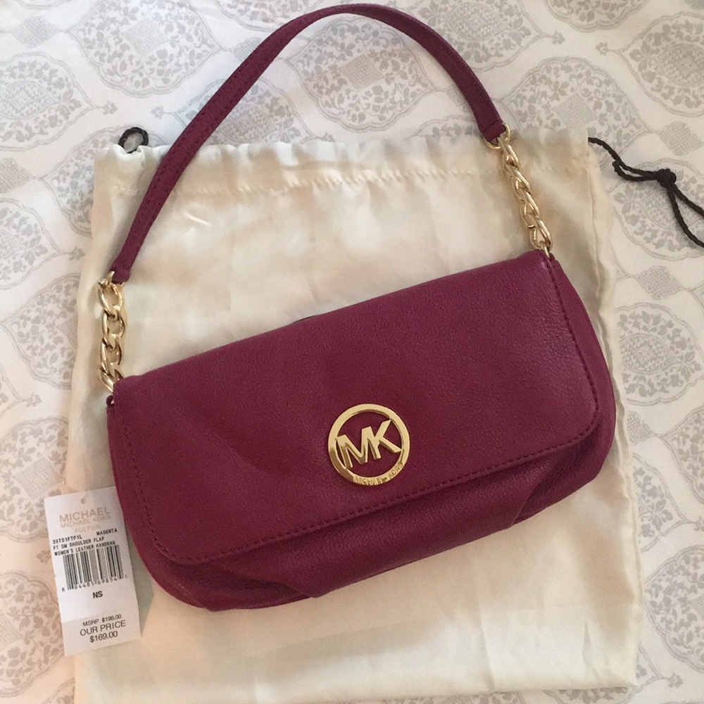 MICHAEL Michael Kors Magenta Shoulder Bag - NWT!
